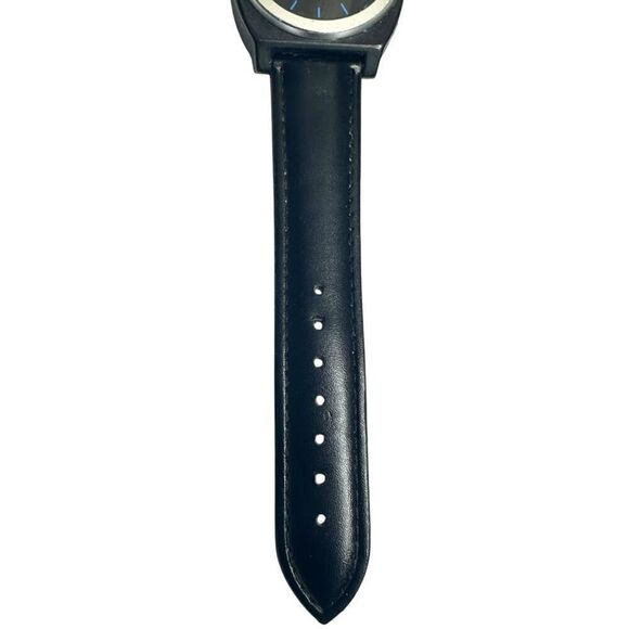 Nixon Minimal The Time Teller Designer 100M Diver Watch Polycarbonate Black Blue - Picture 5 of 9